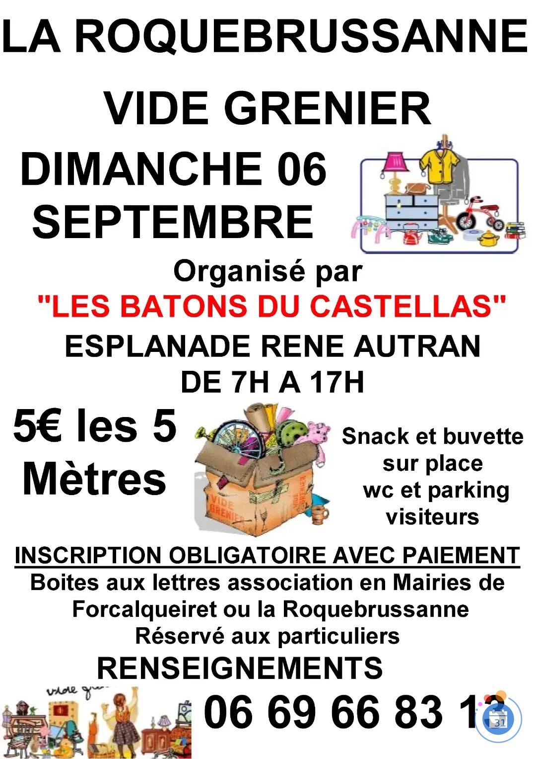 Image vide grenier organisé par les batons du castellas (photo 1)