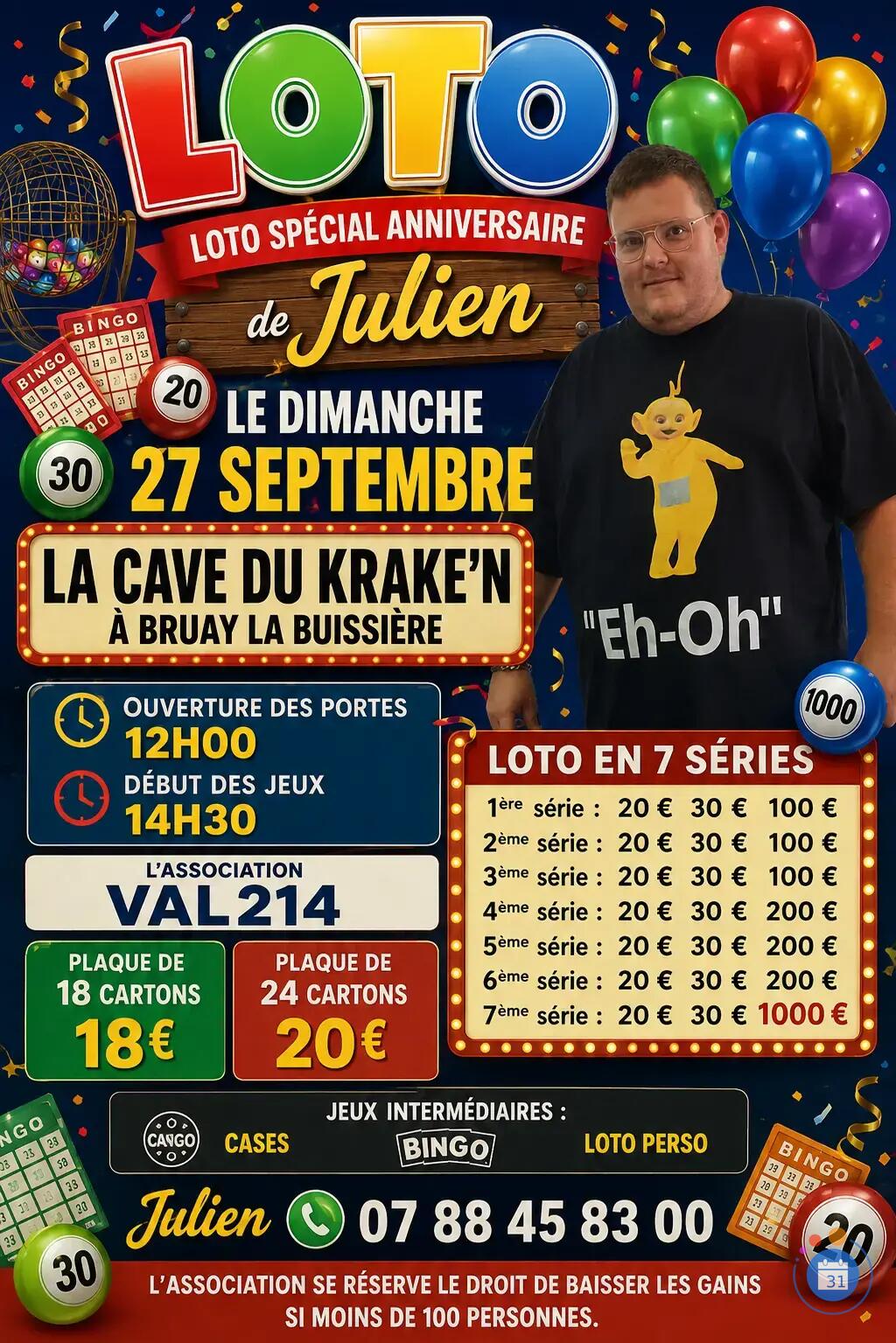 Image Loto spécial anniversaire (photo 1)