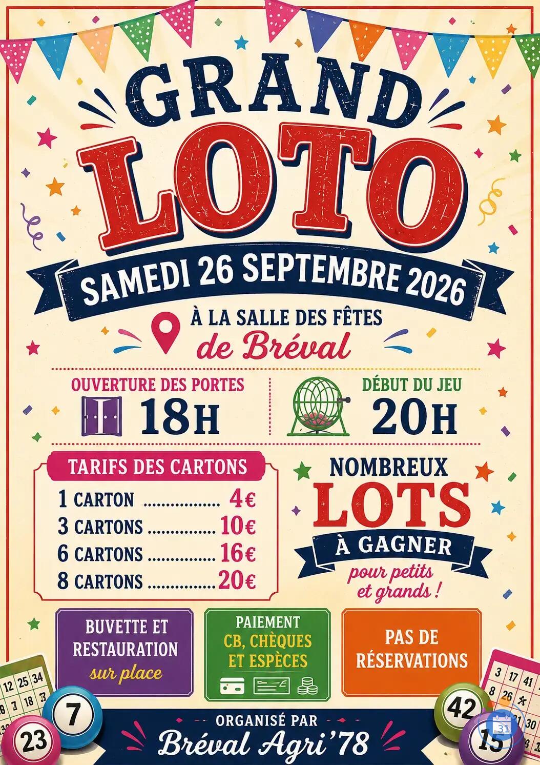 Image Grand Loto de Bréval Agri'78 (photo 1)