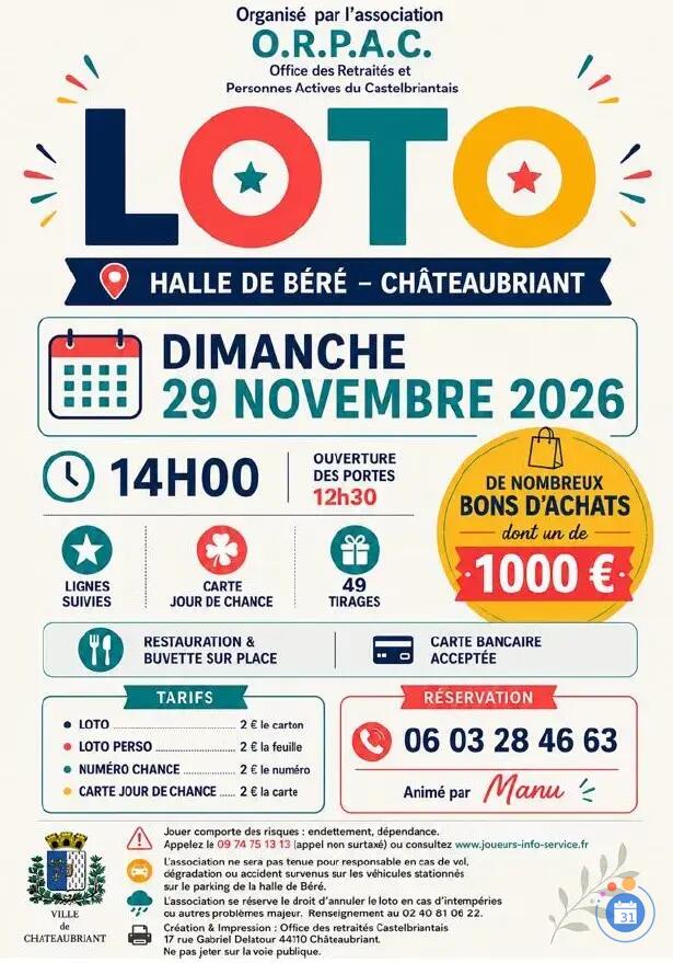 Flyer Loto Châteaubriant