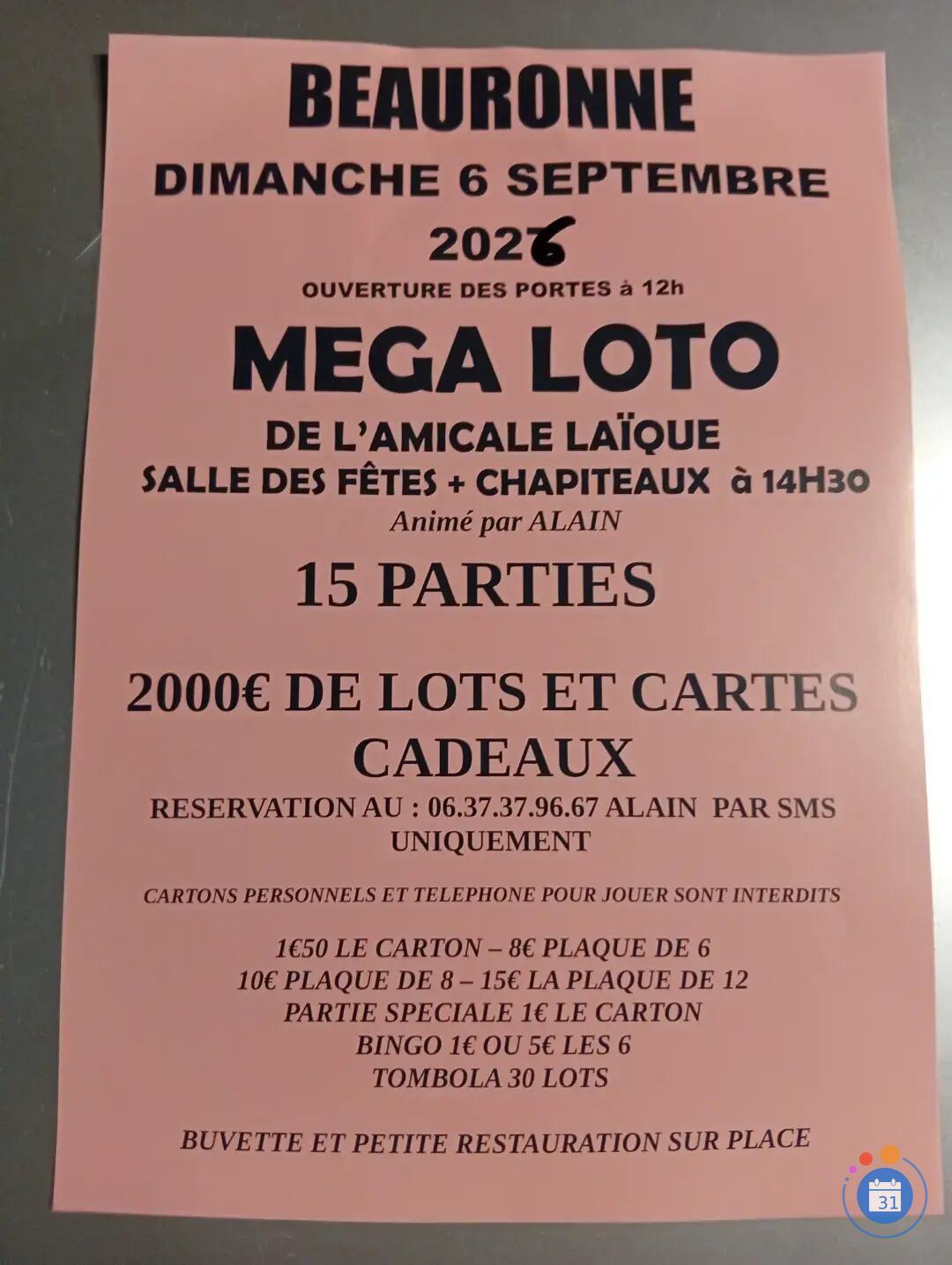 Image Loto de la rentrée (photo 1)