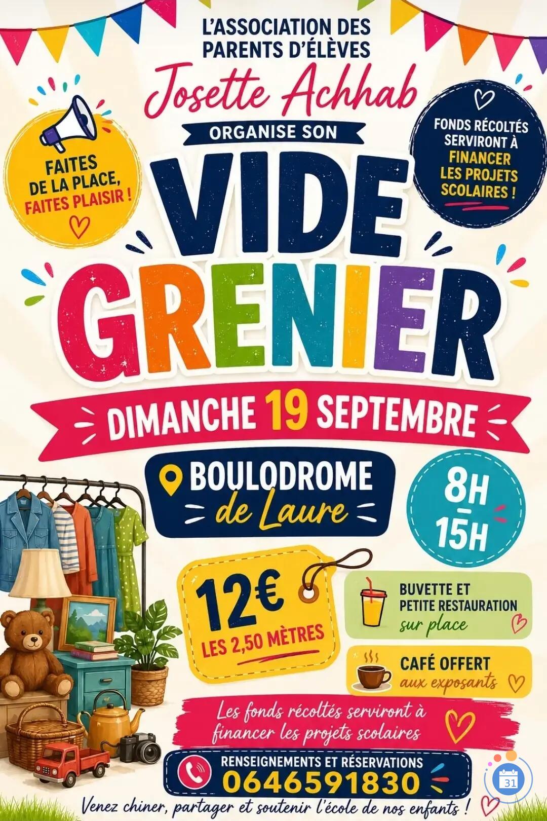 Image Vide grenier école J ACHHAB (photo 1)