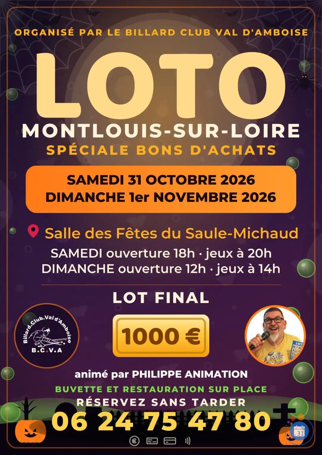 Image SUPER LOTO BILLARD VAL AMBOISE ANIME PAR PHILIPPE ANIMATION (photo 1)