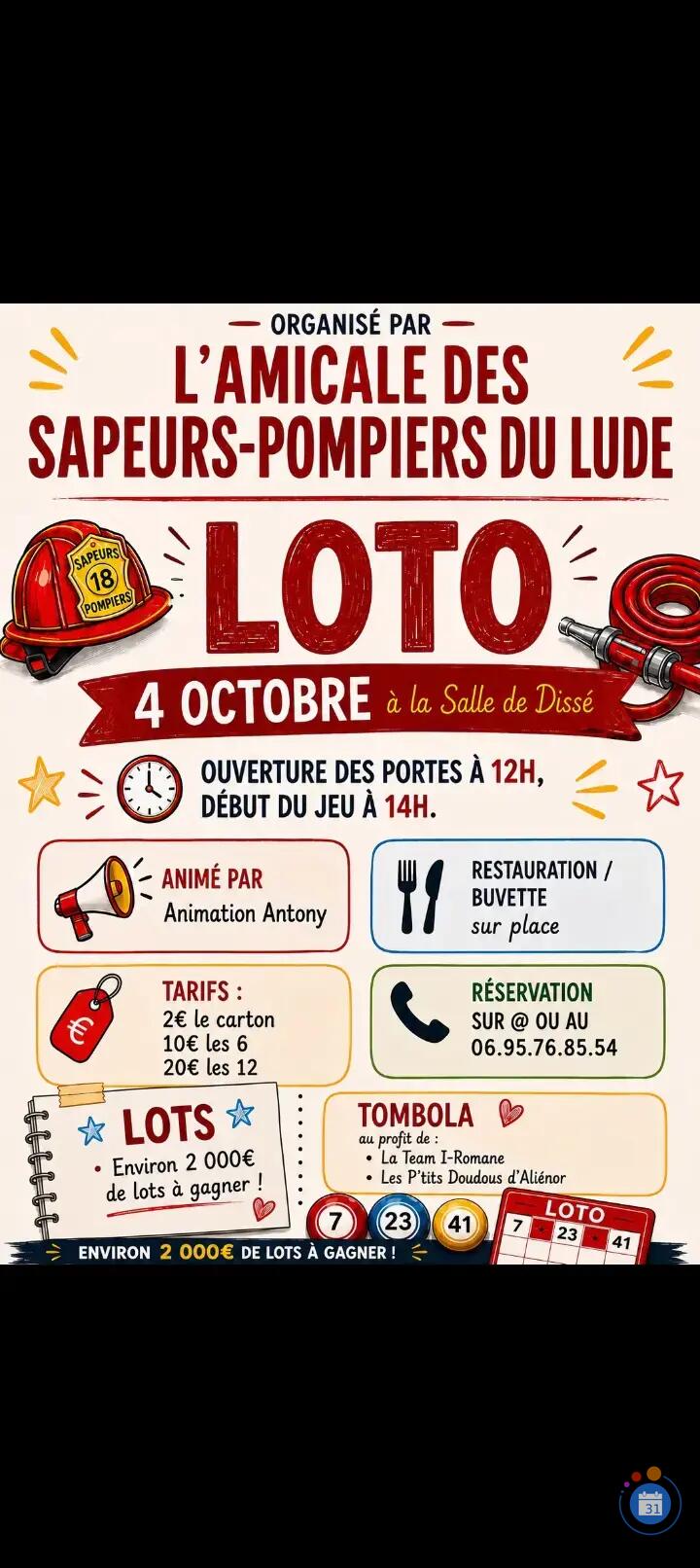 Image L'amical des sapeurs pompiers du lude (photo 1)