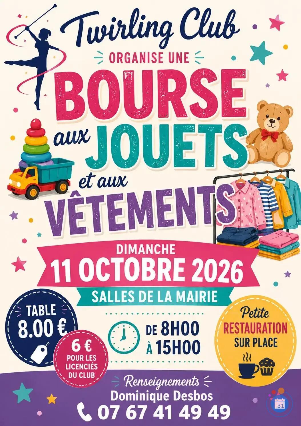 Image bourse aux jouets et aux vêtement du twirling de livron (photo 1)