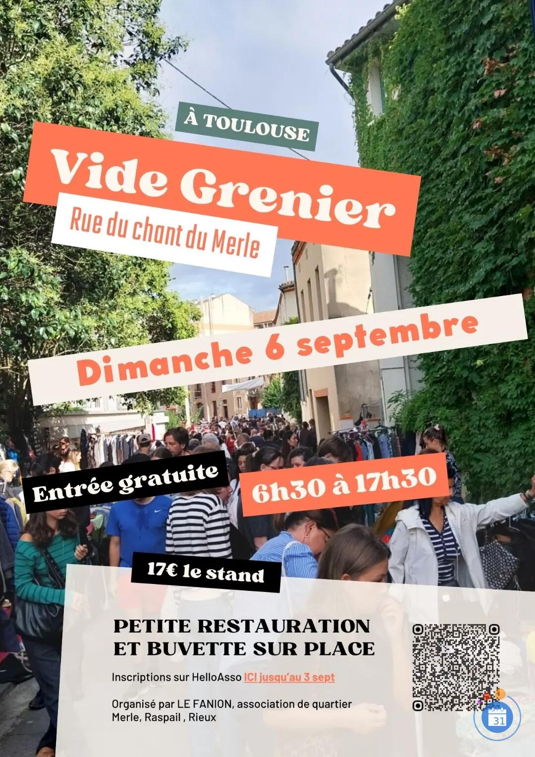 Image Vide Grenier de la rue du Chant du Merle (photo 1)
