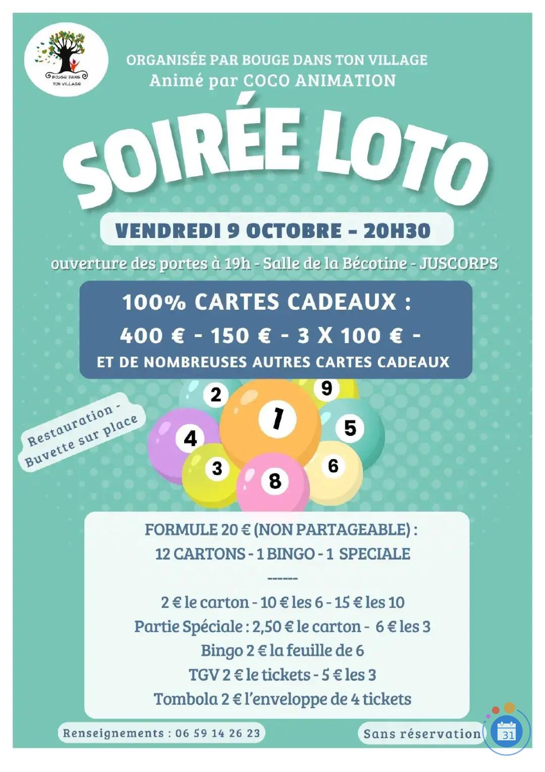 Image loto animé par COCO ANIMATION (photo 1)