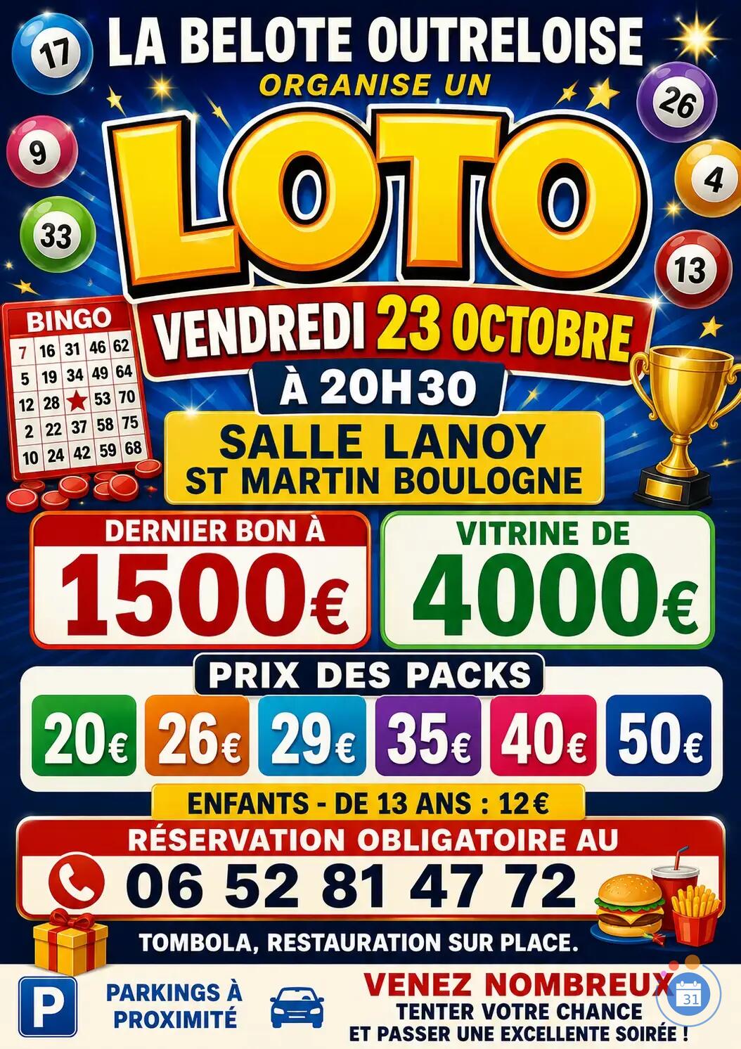 Image SUPER LOTO DE LA BELOTE OUTRELOISE (photo 1)