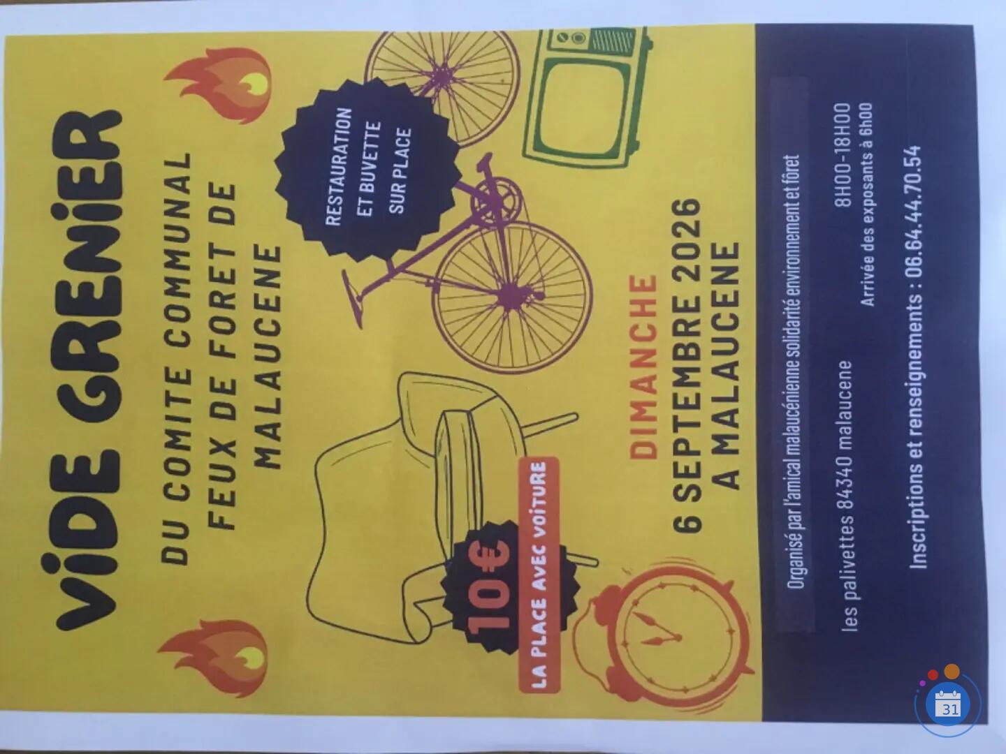 Image Vide grenier des comités communales feux de forêts (photo 1)