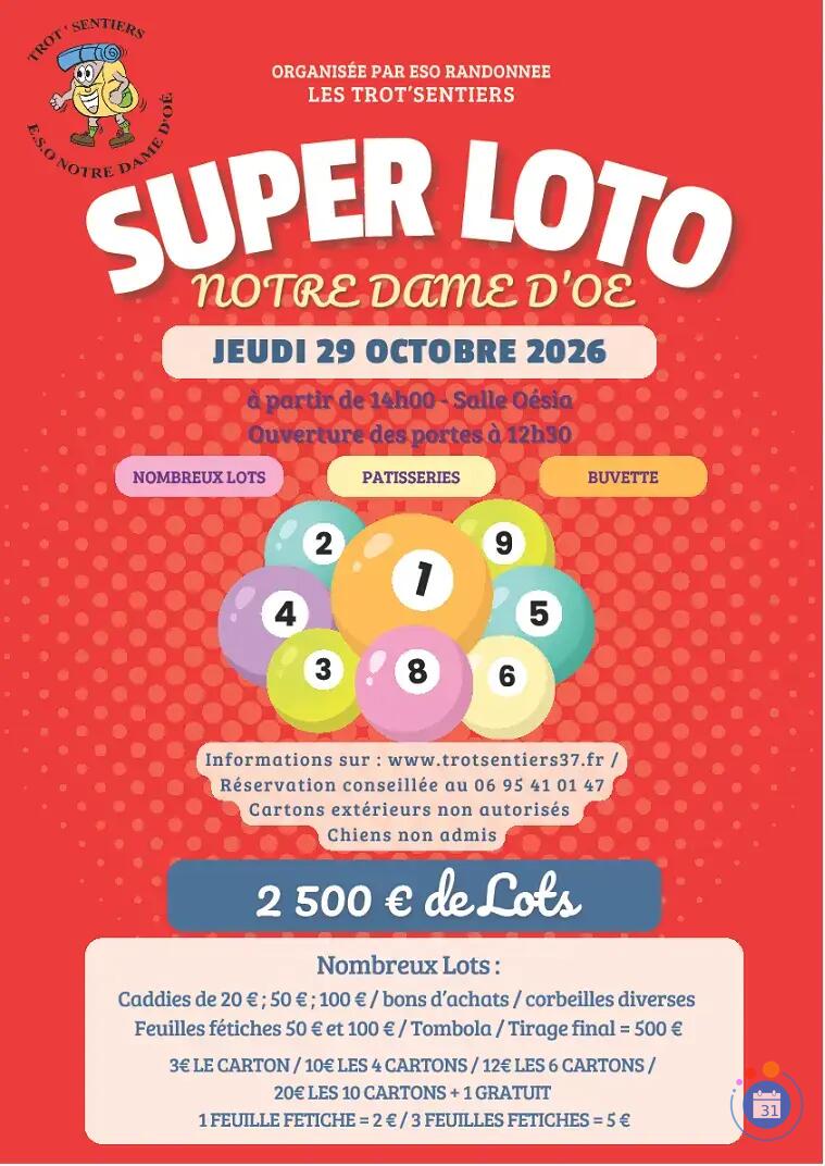 Image SUPER LOTO des TROT'SENTIERS (photo 1)