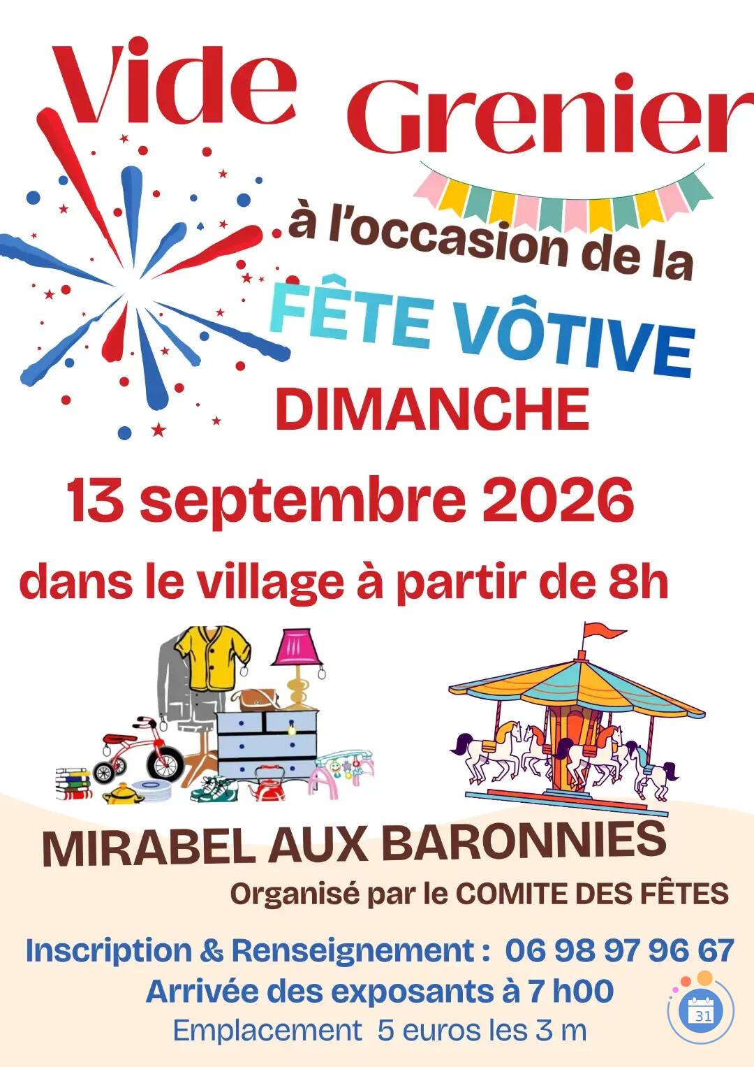 Image VIDE GRENIER FETE VOTIVE (photo 1)
