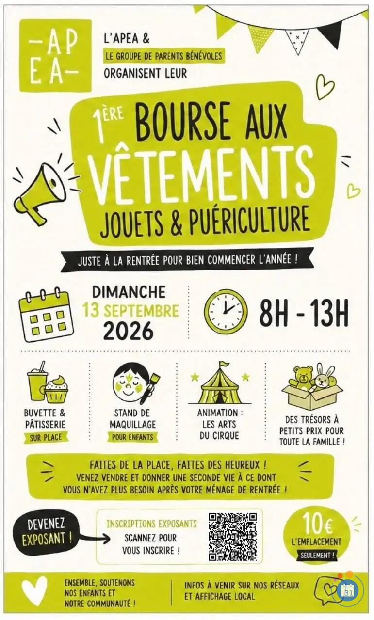 Image Bourse aux vêtements et de puériculture de l'APEA (photo 1)
