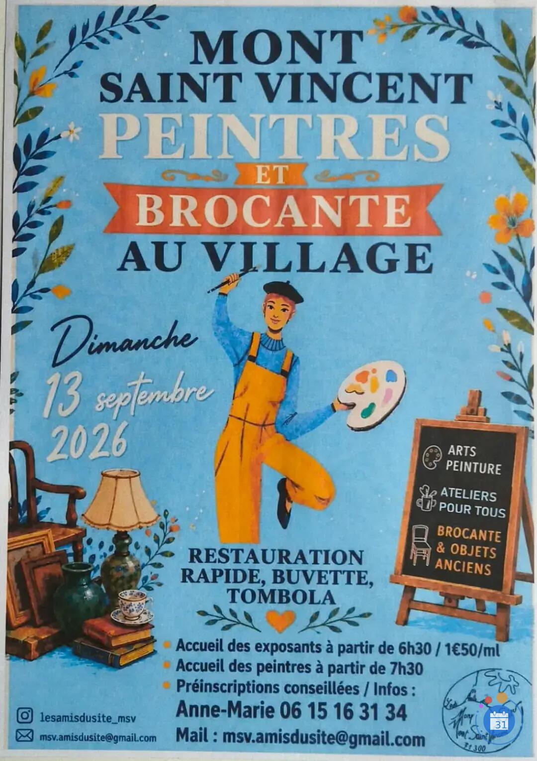 Image peintres et brocante au village (photo 1)