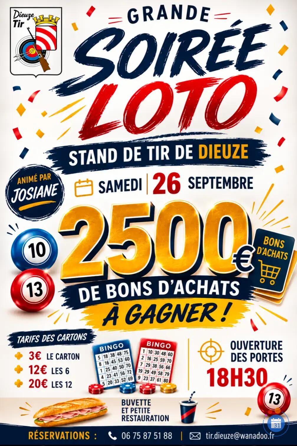 Image Grande soirée loto - Stand de tir de Dieuze (photo 1)