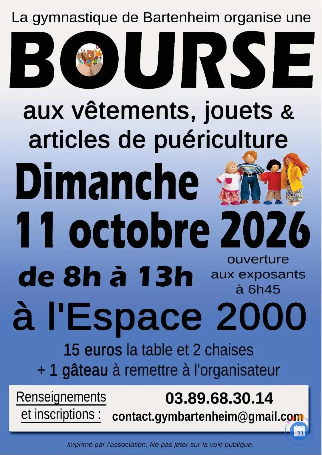 Image Bourse aux vêtements, jouets et articles de puériculture (photo 1)