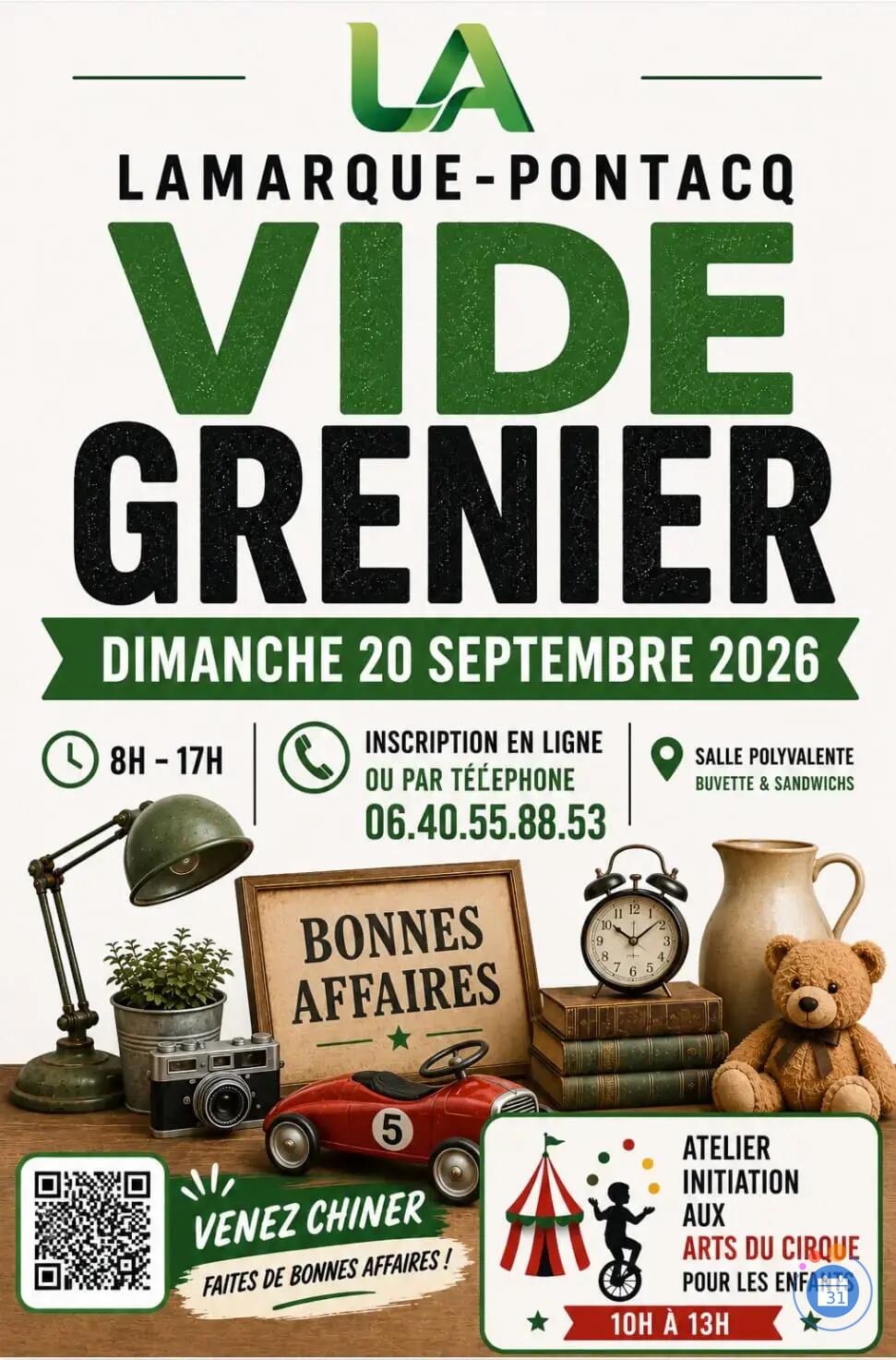 Image videgrenier de LAMARQUE ANIMATION (photo 1)