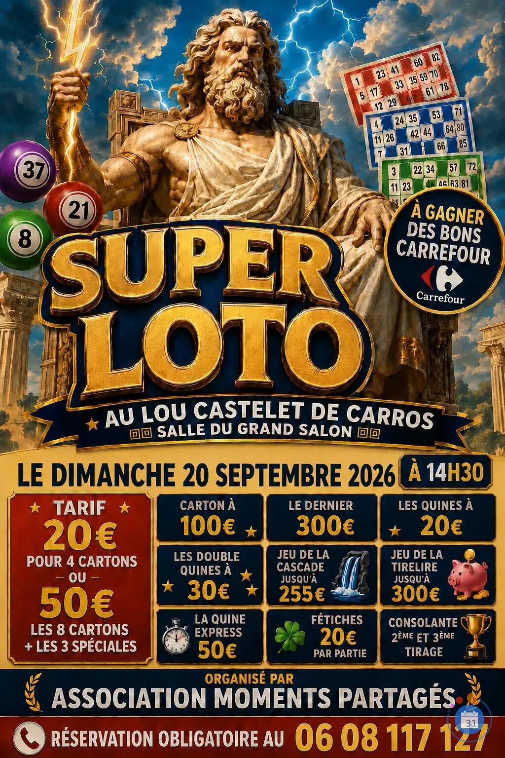 Image Super Loto au lou castelet de Carros (photo 1)
