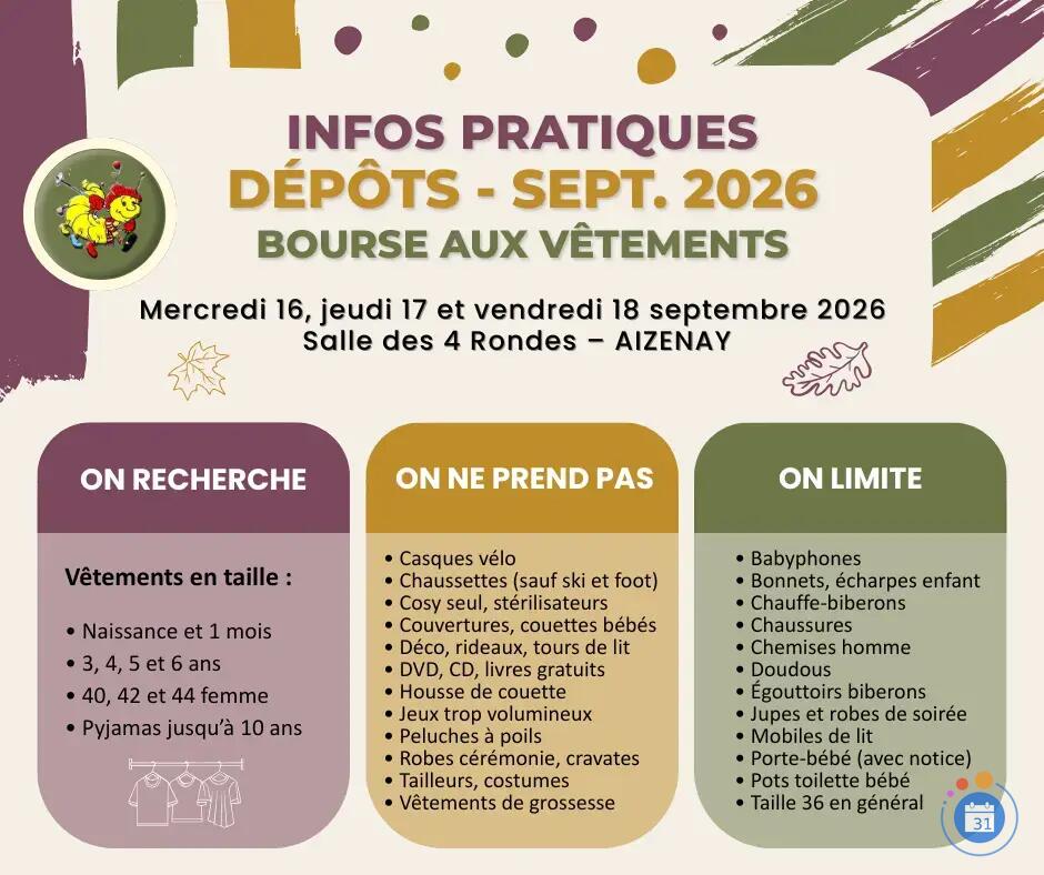 Image Bourse aux vêtements Le Mille Pattes - Automne Hiver 2026 (photo 2)
