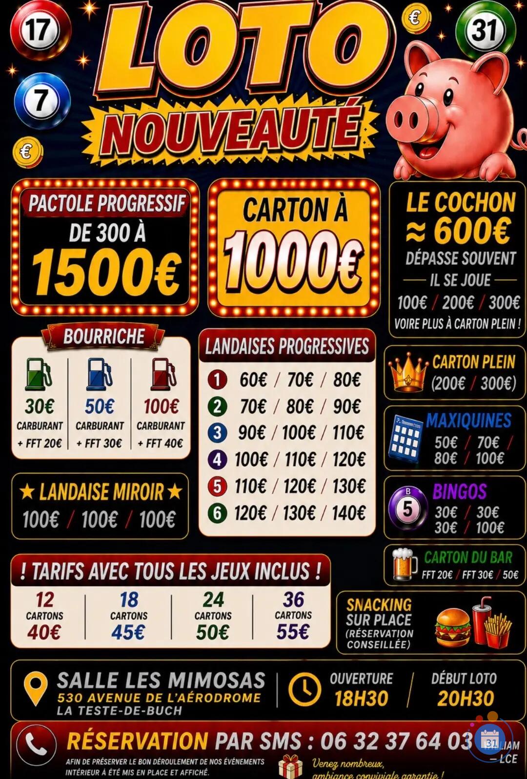 Image SUPER LOTO SPÉCIAL CARTES KDO (photo 1)
