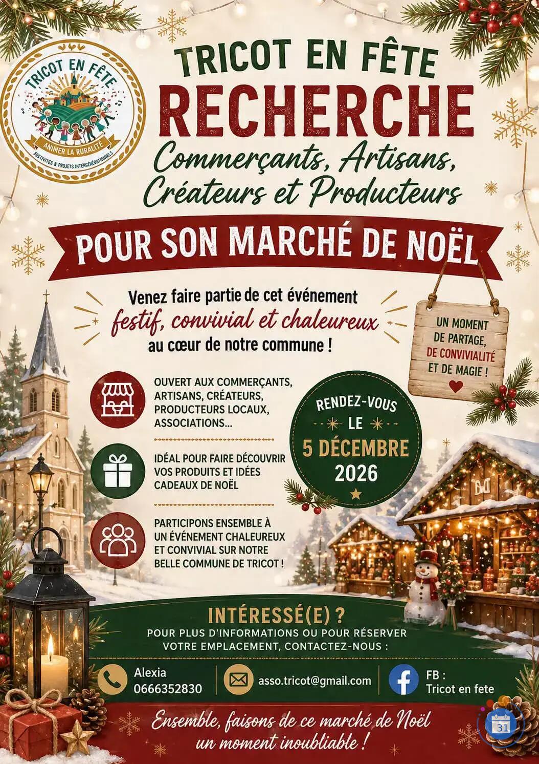 Image Marche de noël Tricot en fête (photo 1)