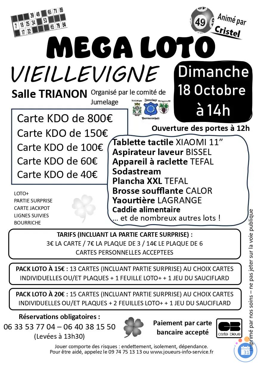 Image MÉGA LOTO / COMITÉ DE JUMELAGE / ANIMATION 