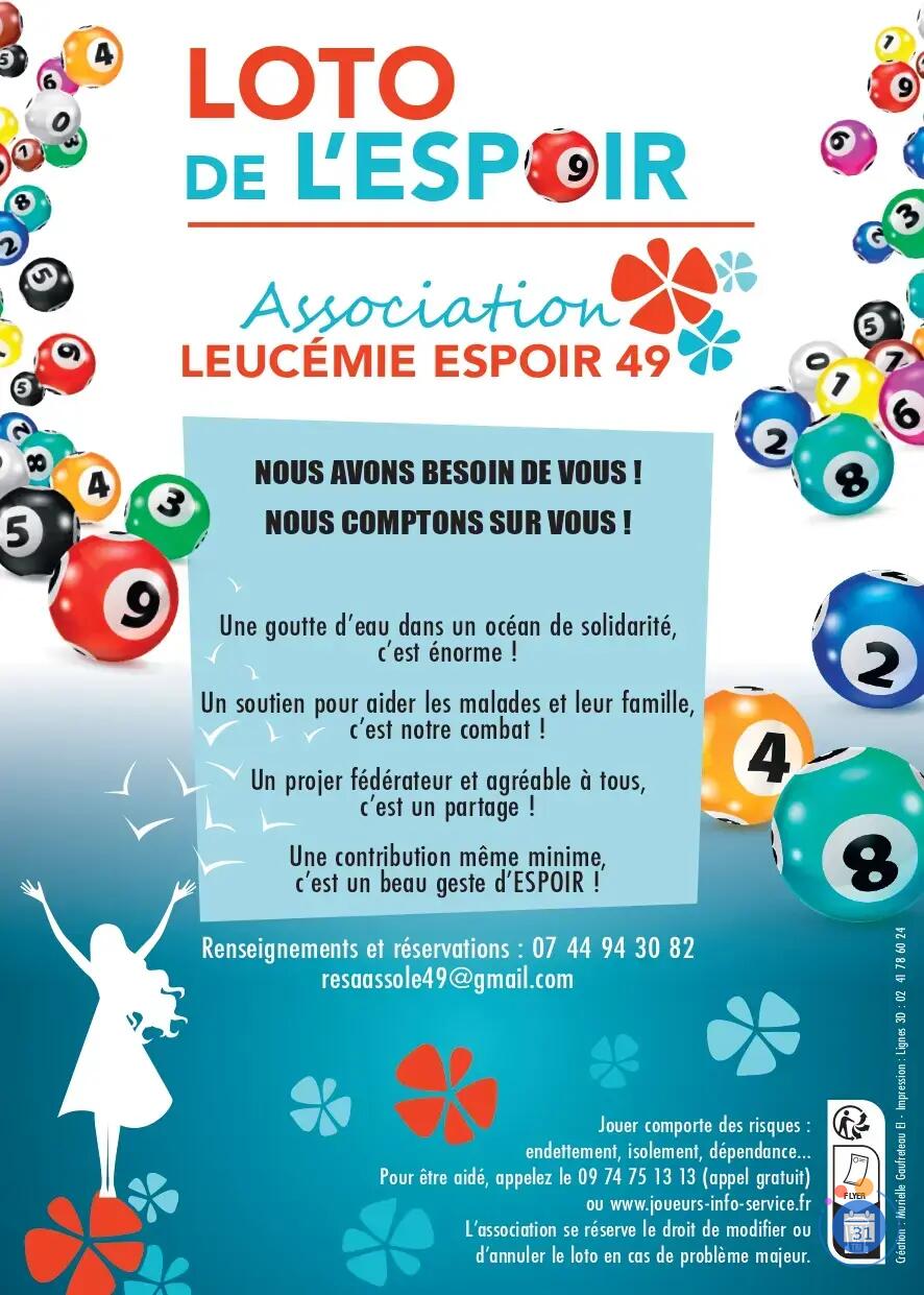 Image MÉGA LOTO / ASSOCIATION LEUCÉMIE ESPOIR 49 / ANIMATION 