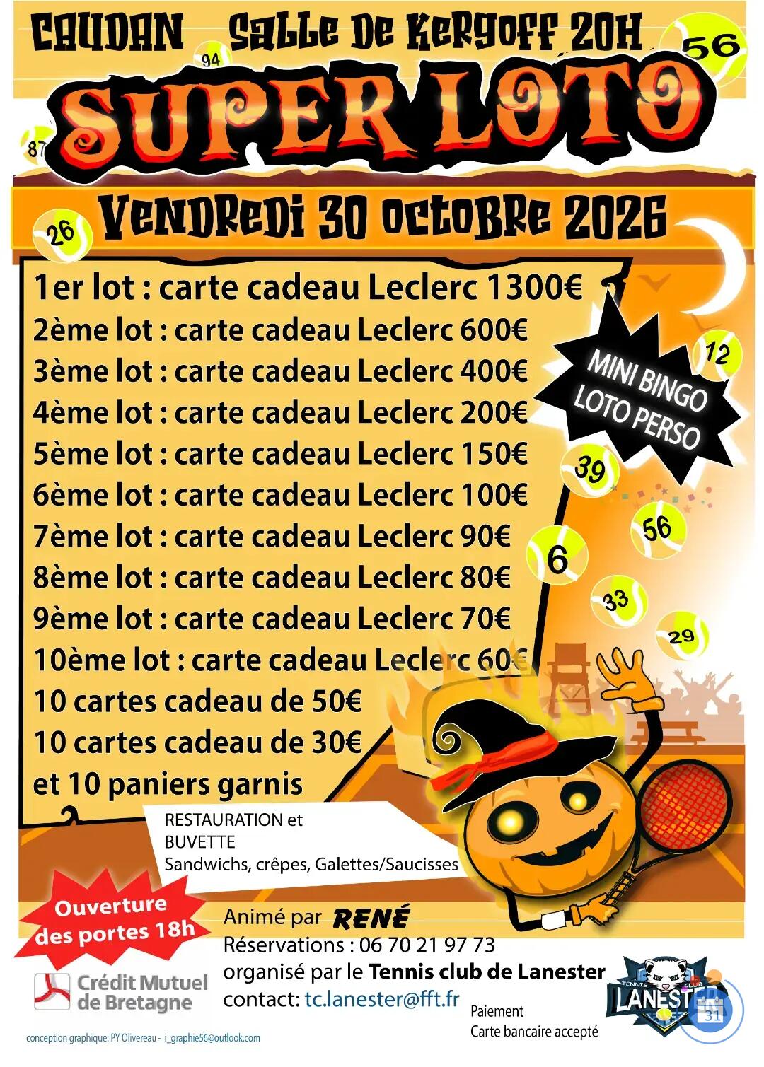 Image Loto Du Tennis club de Lanester, animé par René (photo 1)