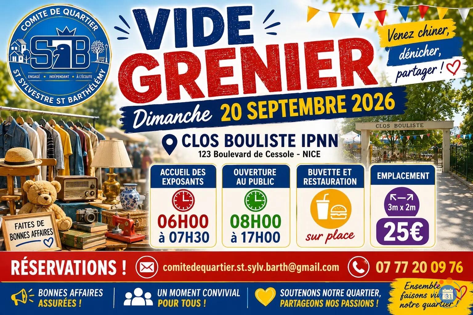 Image Vide Grenier du Comité de Quartier St Sylvestre St Barthélemy (photo 1)