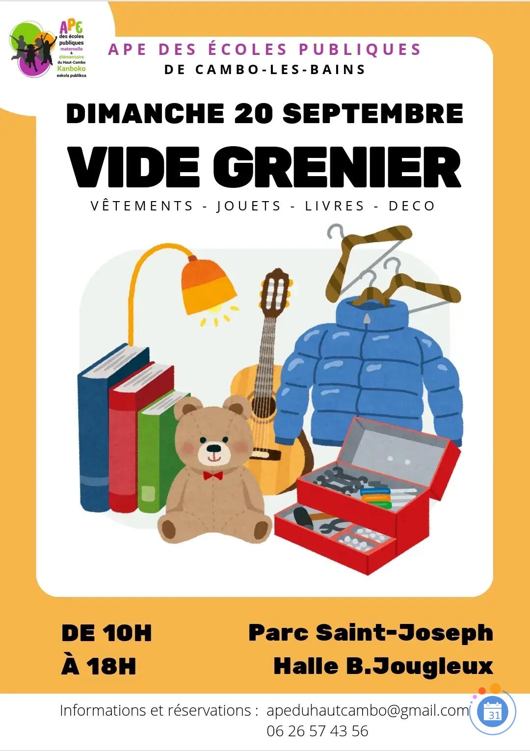 Image vide grenier de l'APE des écoles publiques de Cambo (photo 1)