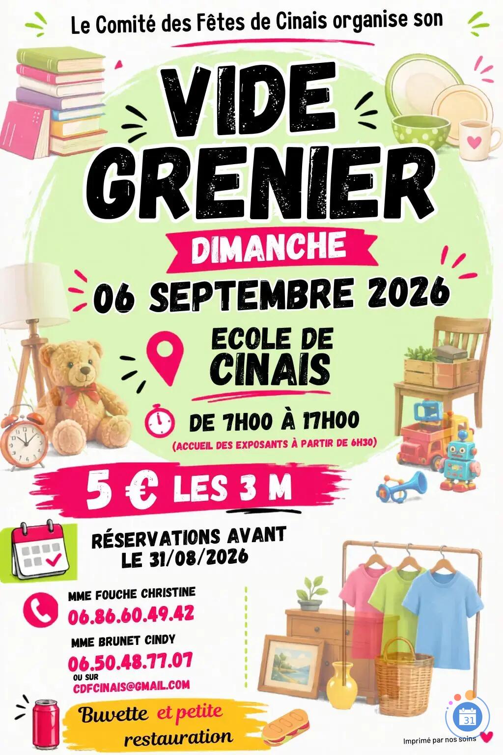 Image VIDE GRENIER A CINAIS 37500 (photo 1)