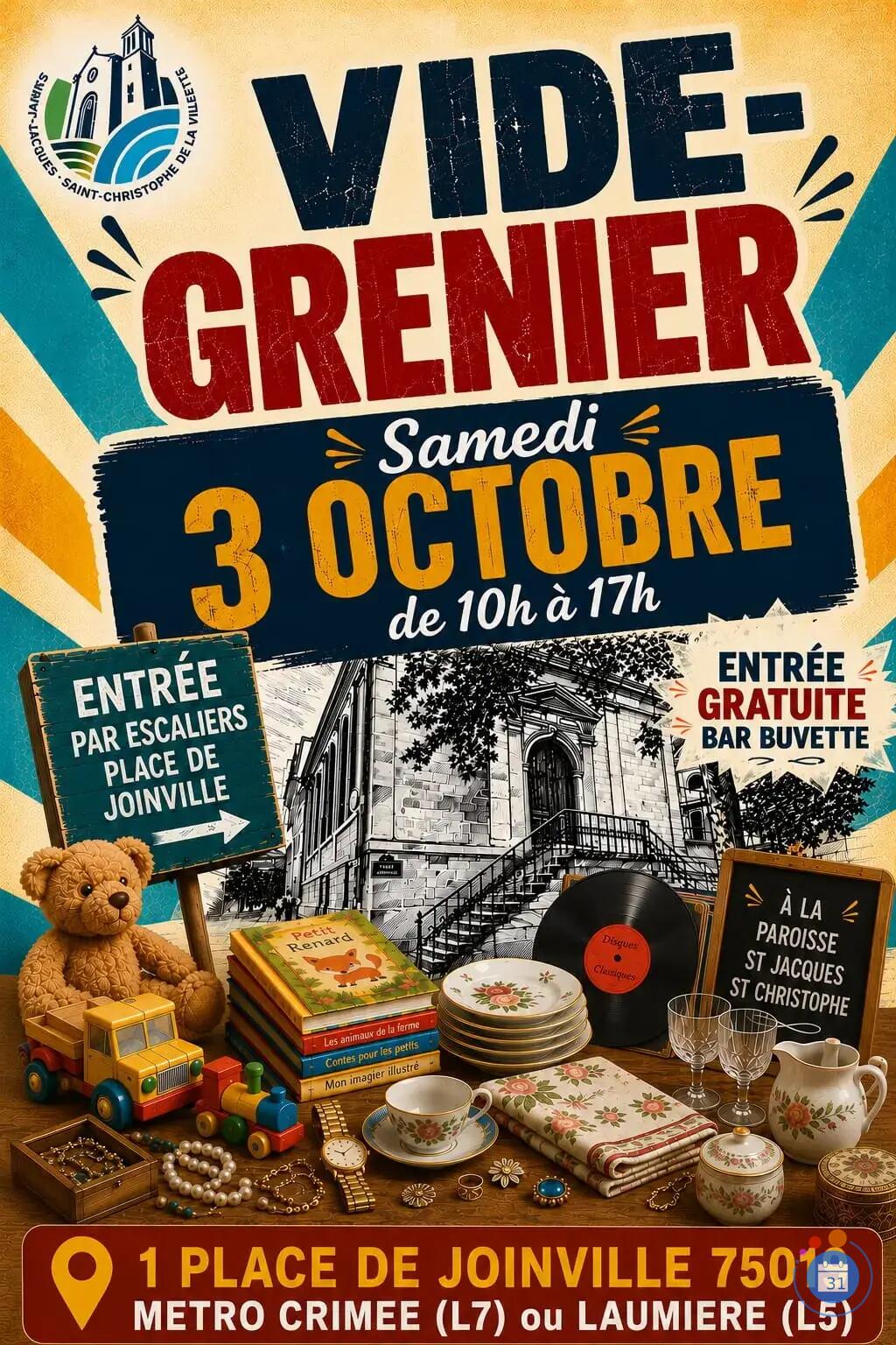 Image Vide grenier paroissial Saint Jacques Saint Christophe (photo 1)