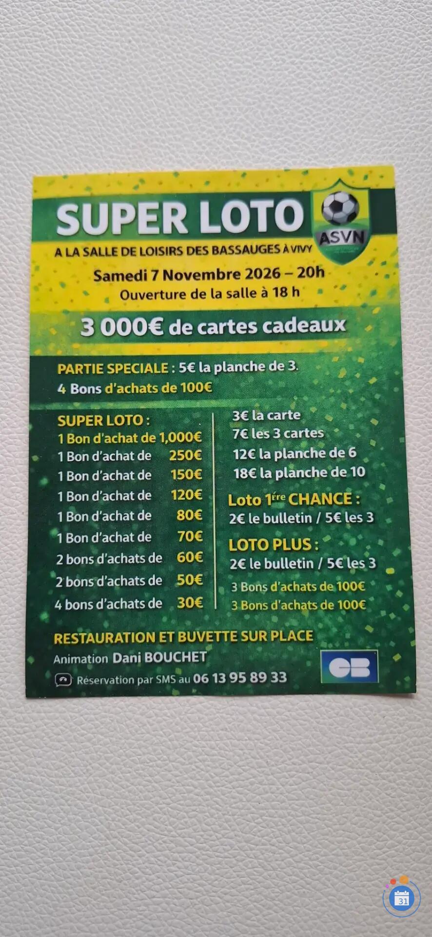Image Super loto animation Dani Bouchet (photo 1)