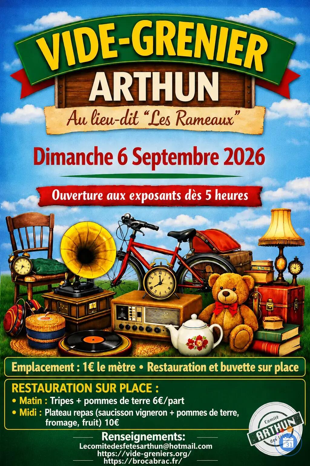 Image Vide-grenier du Comité des fêtes d'Arthun (photo 1)