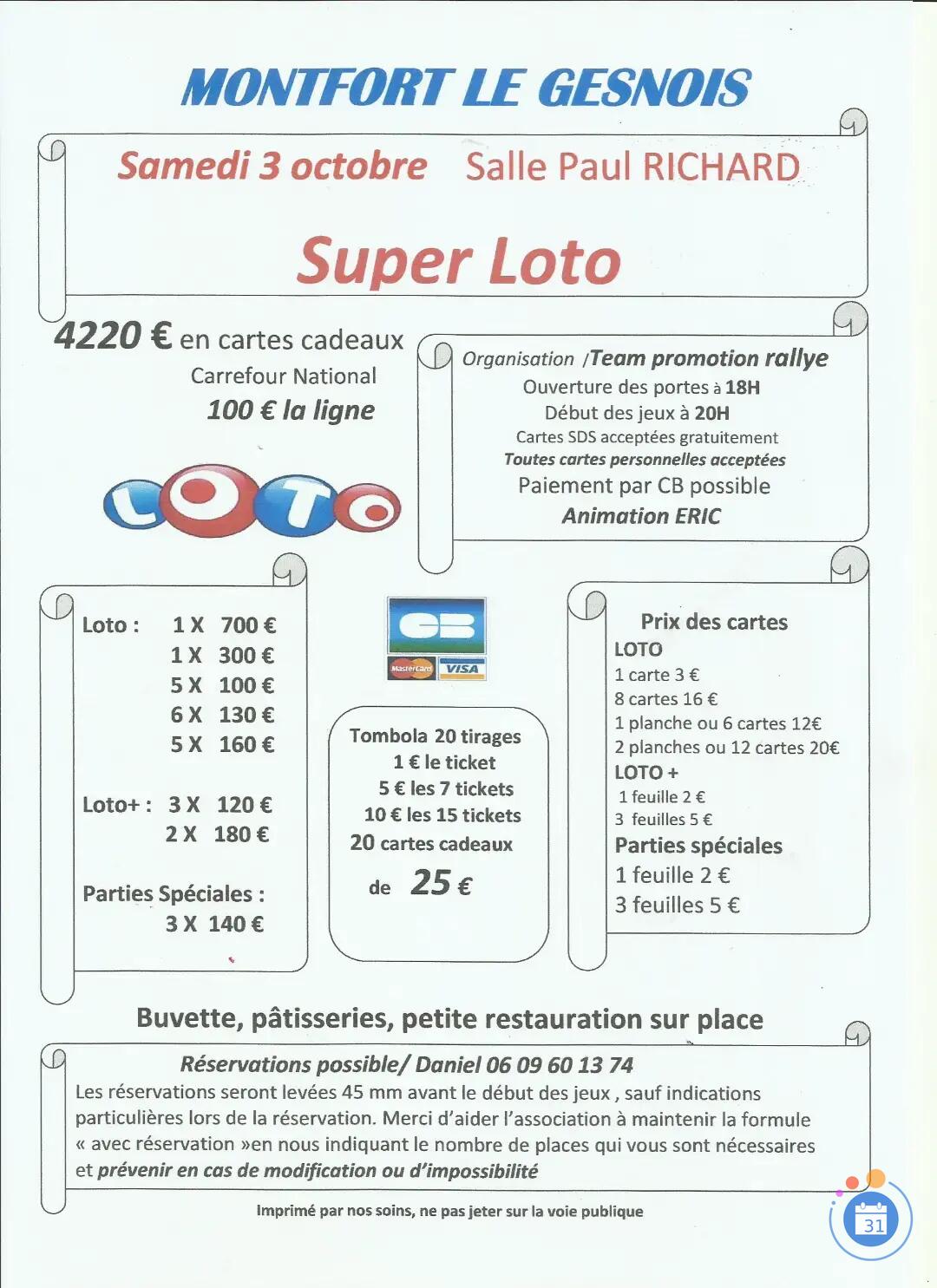 Image Super loto du team promotion rallye (photo 1)