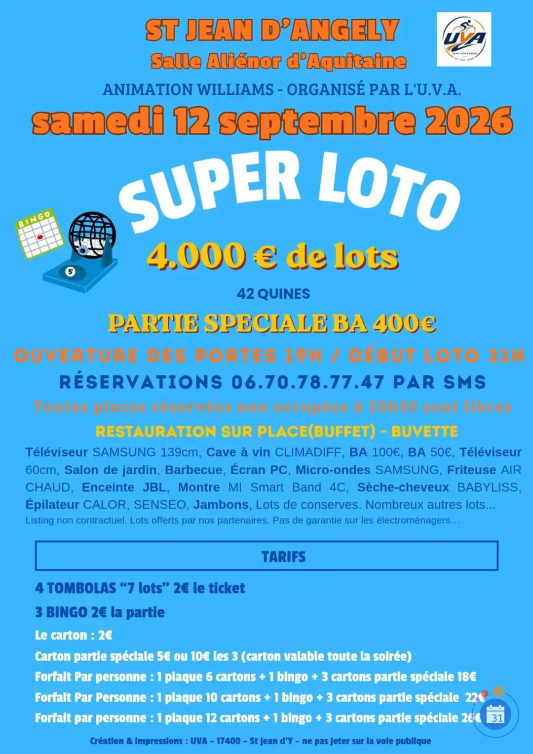 Image Super loto de l'UVA (photo 1)