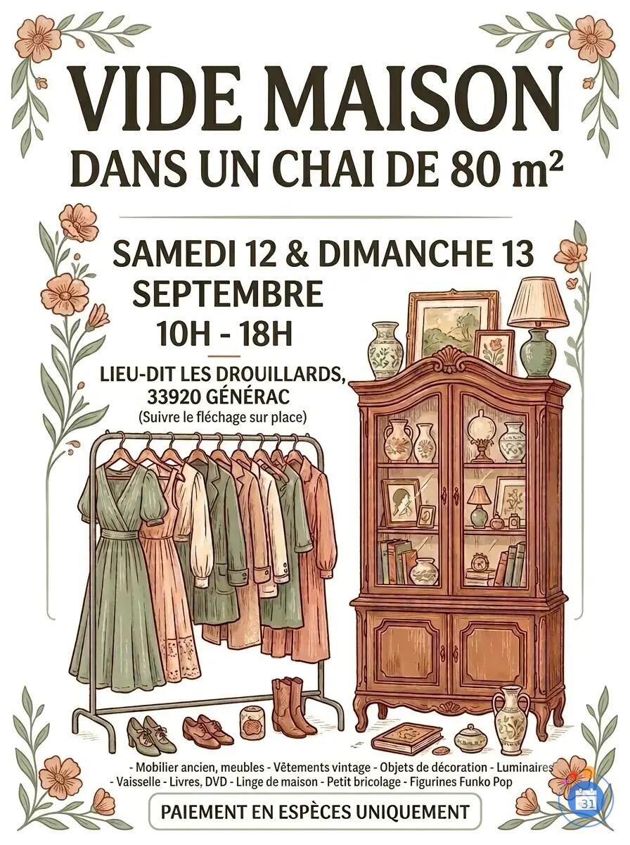 Image Grand vide-chai (80 m²) Trésors vintage, meubles & bibelots ! (photo 1)