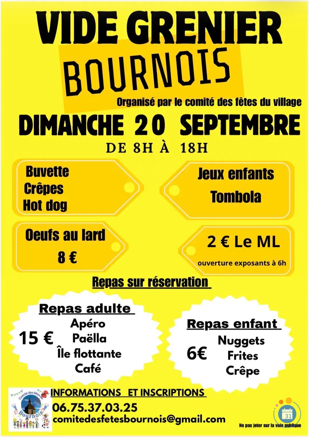 Image Vide grenier Bournois (photo 2)