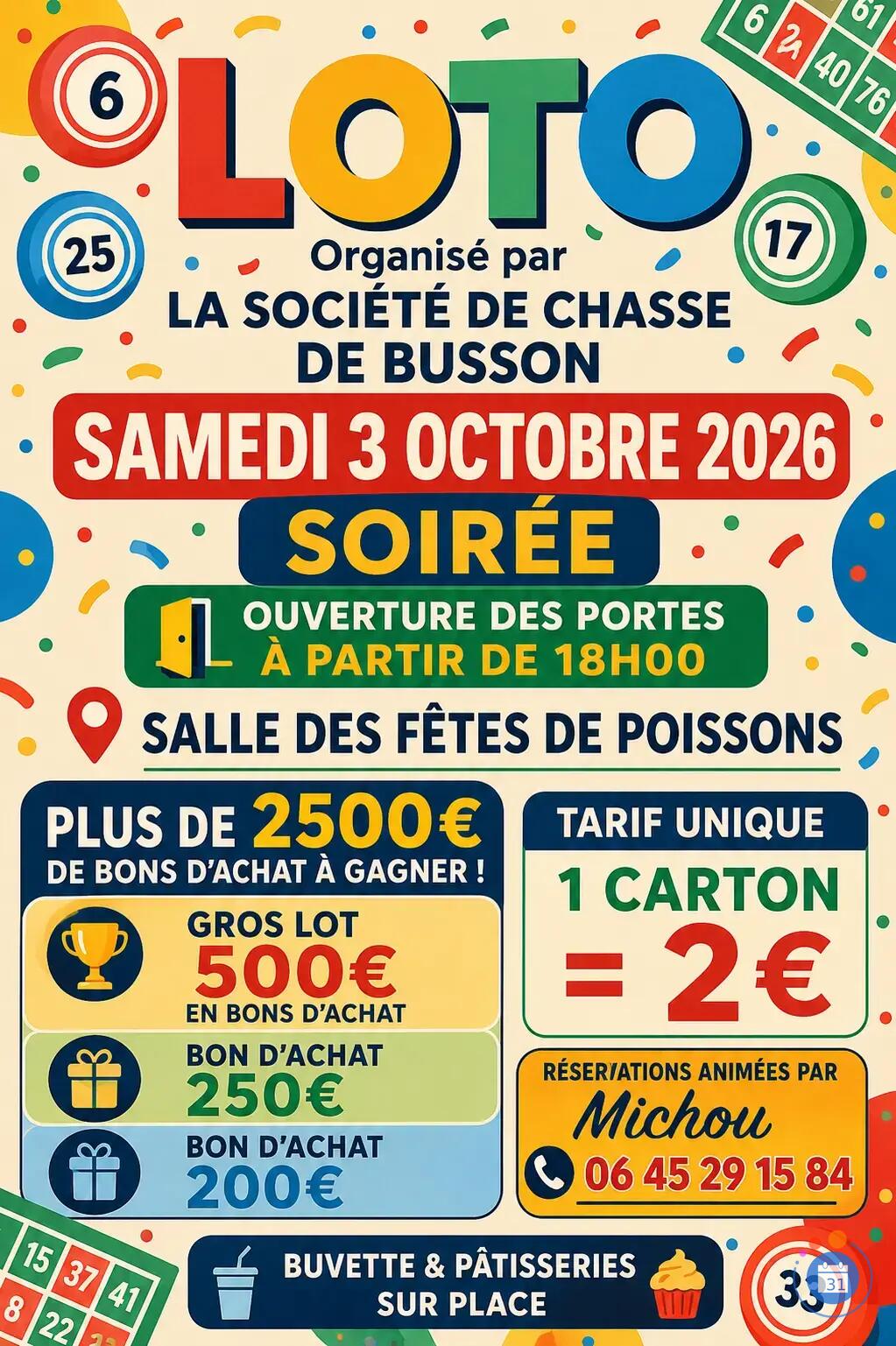 Image Loto chasse de Busson (photo 1)