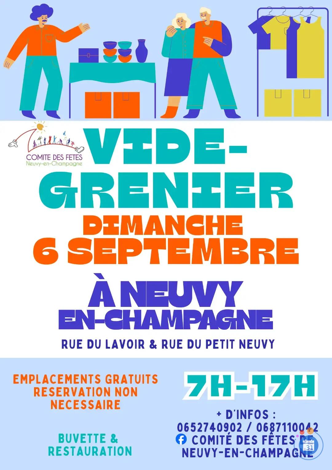 Image Vide-grenier à Neuvy-en-Champagne (photo 1)
