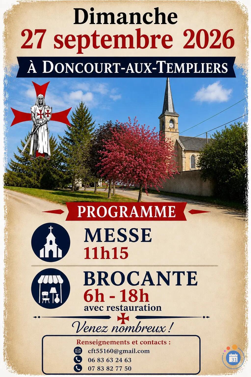 Image 1ère brocante de Doncourt aux templiers (photo 1)