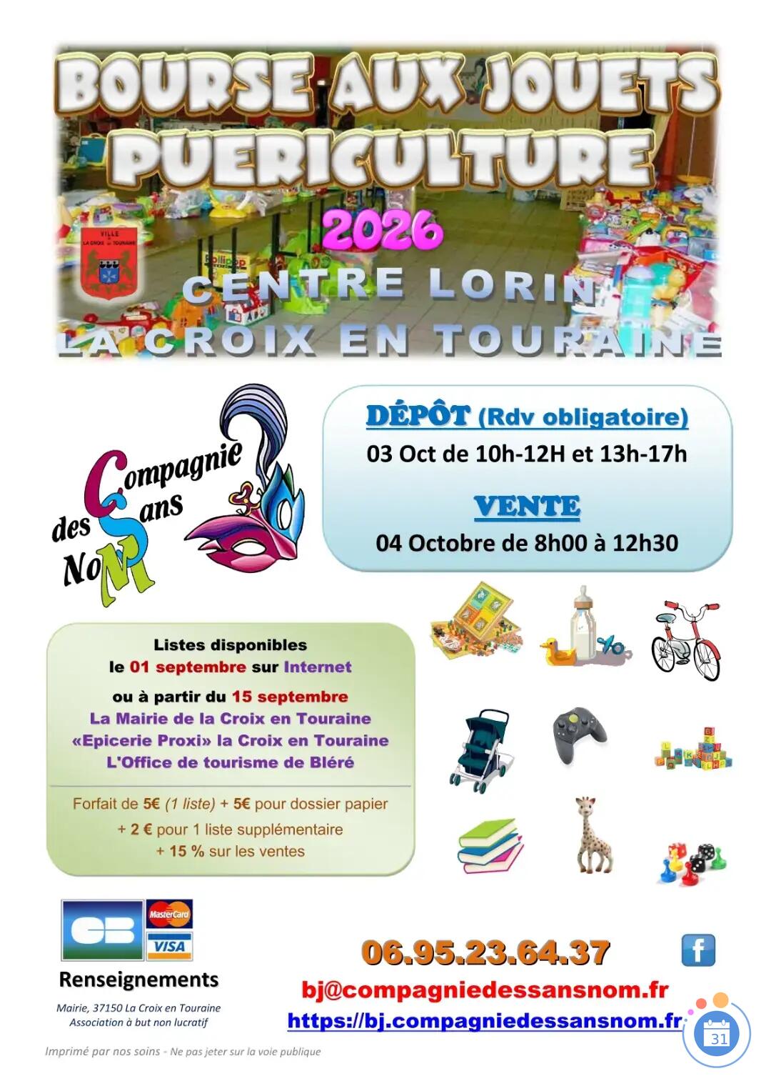 Image Bourse aux jouets et puériculture - Compagnie des Sans NoM (photo 1)