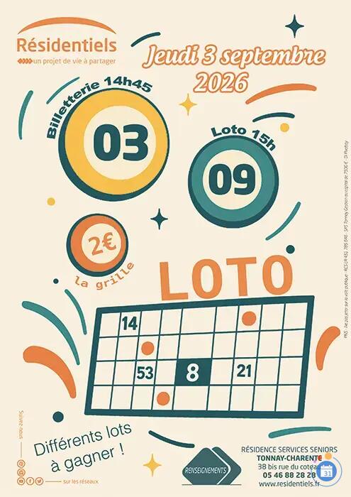 Image Loto aux Résidentiels ! (photo 1)