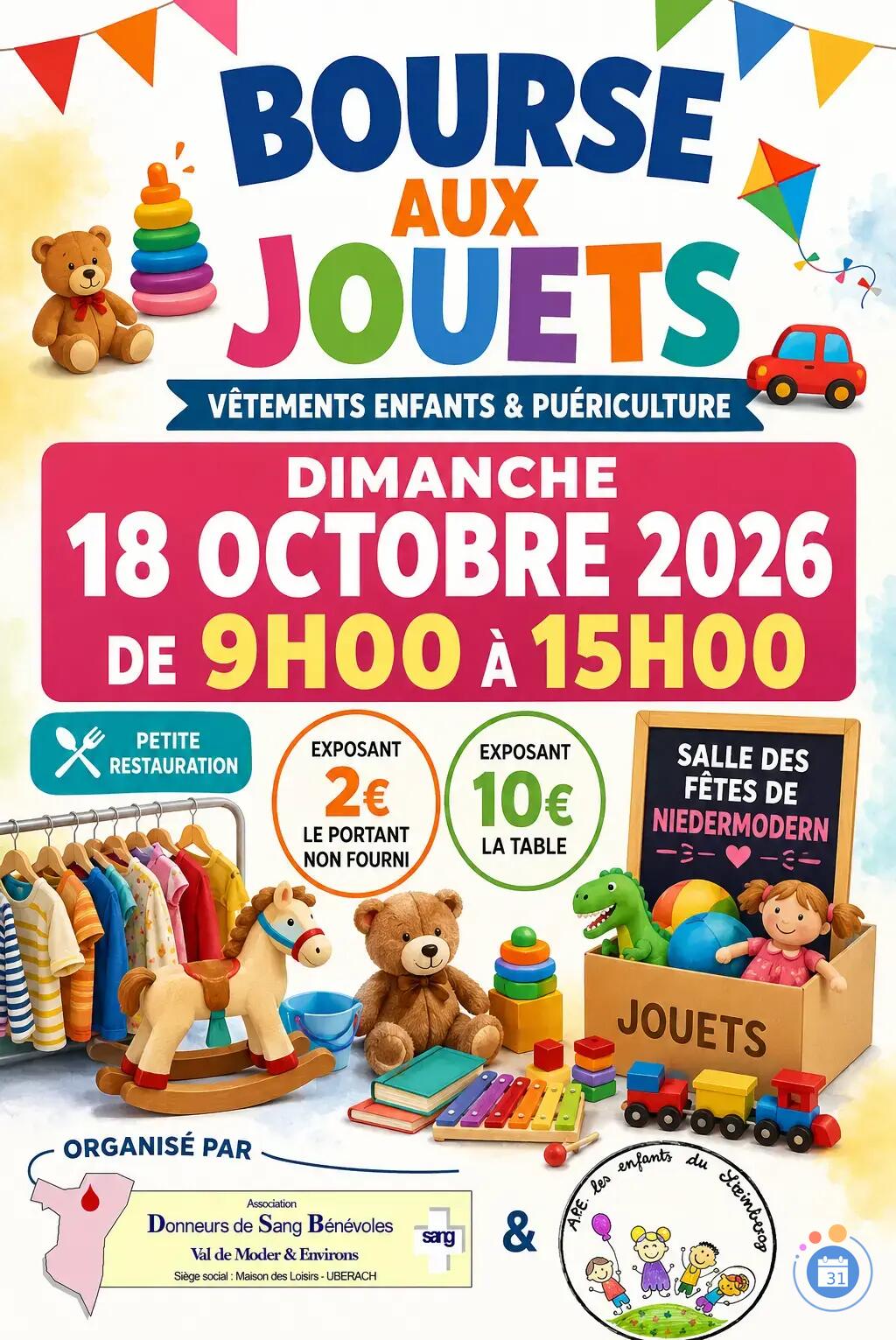Image Bourse aux jouets, vêtements enfants et puériculture (photo 1)