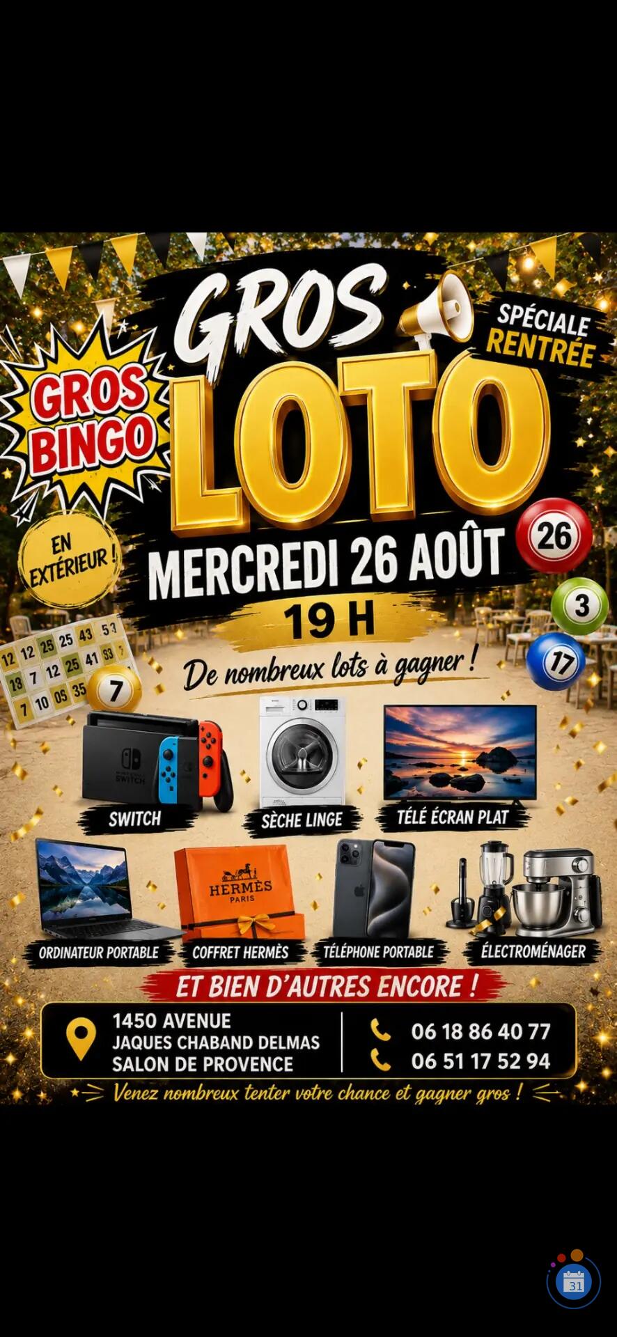 Image Loto spéciale rentrée (photo 2)