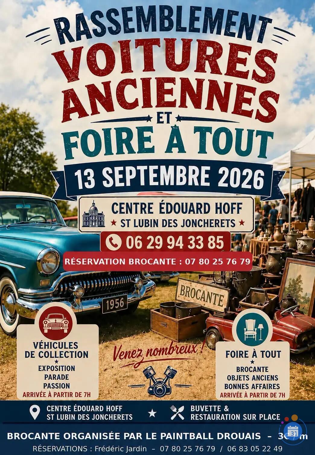 Image Brocante et rassemblement de voitures anciens (photo 1)