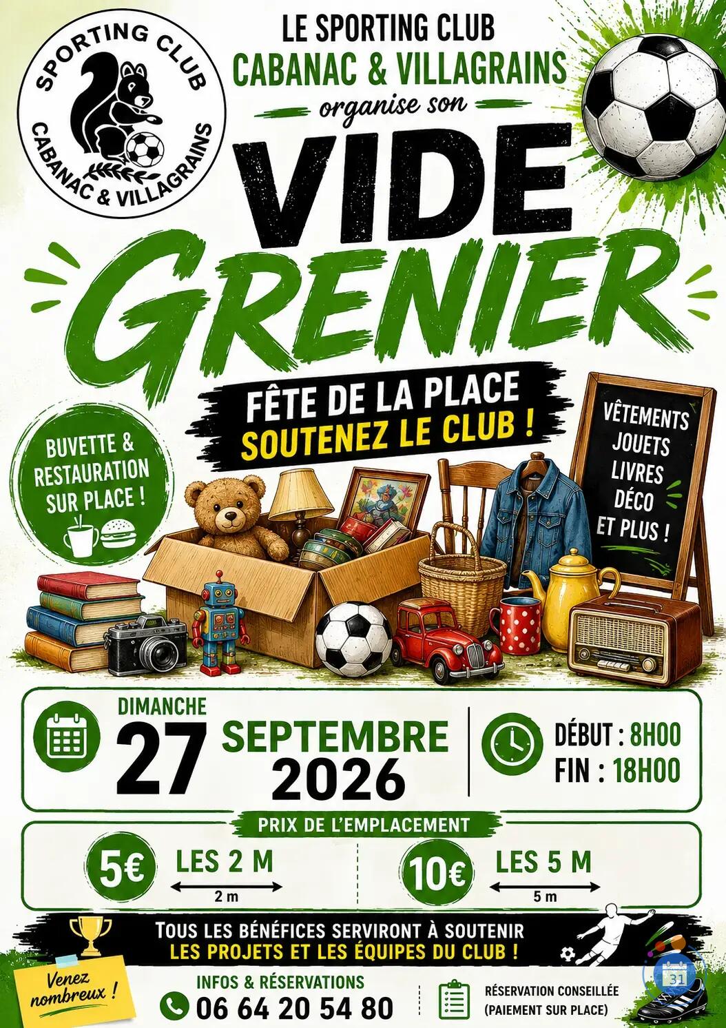 Image vide grenier du foot de cabanac SCCV (photo 1)