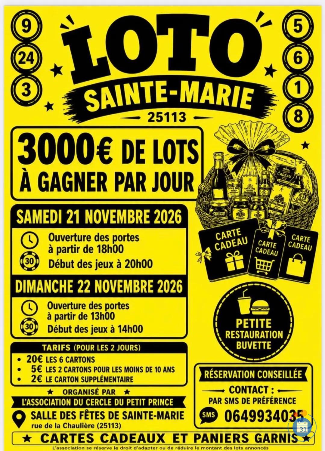 Image Loto Sainte marie (photo 1)
