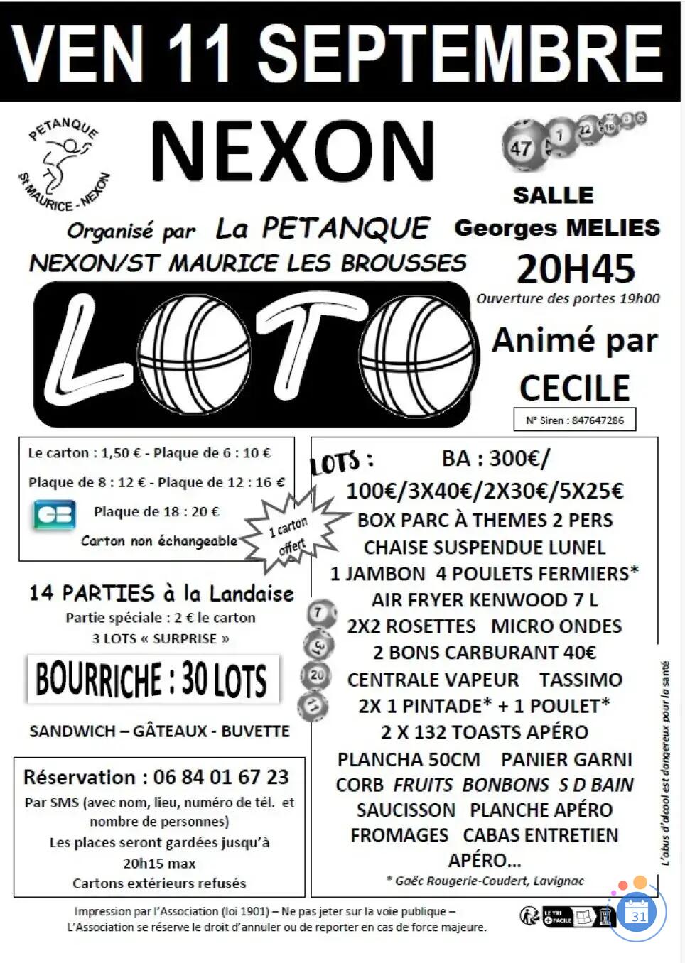Image LOTO DE LA PETANQUE ANIME PAR CECILE (photo 1)