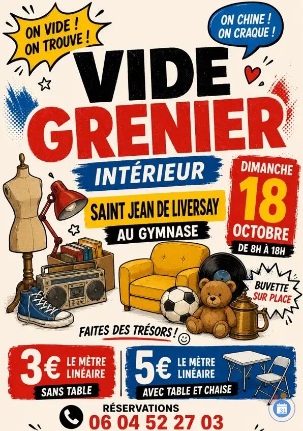 Image VIDE-GRENIER INTERIEUR – SAINT-JEAN-DE-LIVERSAY (photo 1)