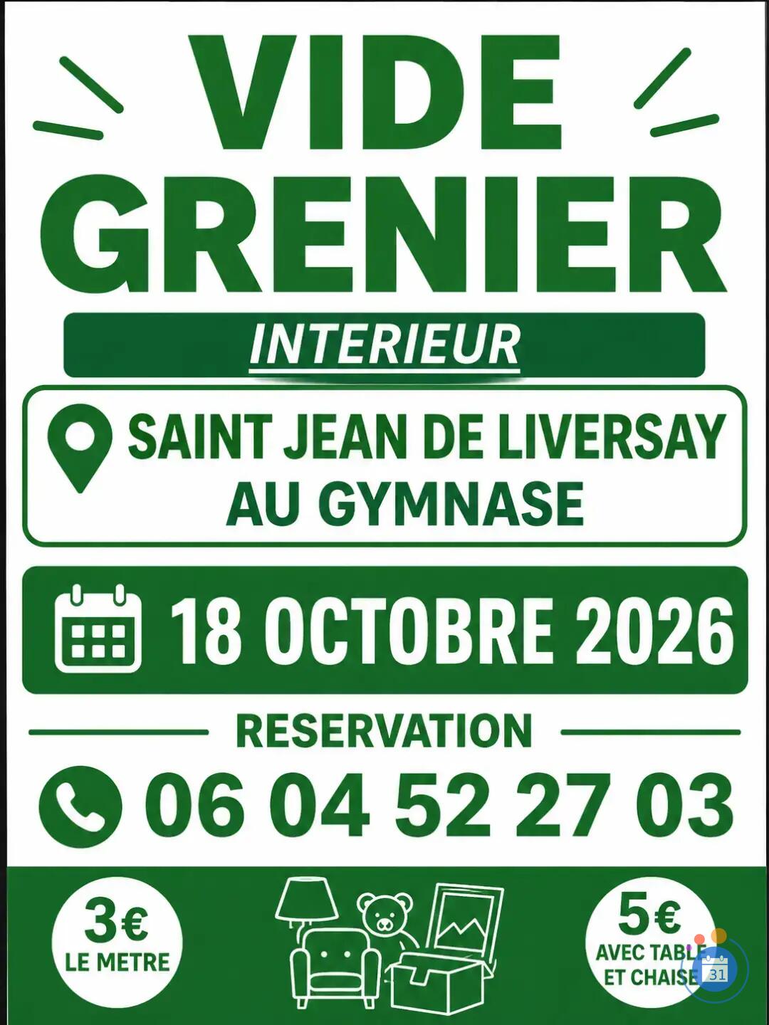 Image VIDE-GRENIER INTERIEUR – SAINT-JEAN-DE-LIVERSAY (photo 2)
